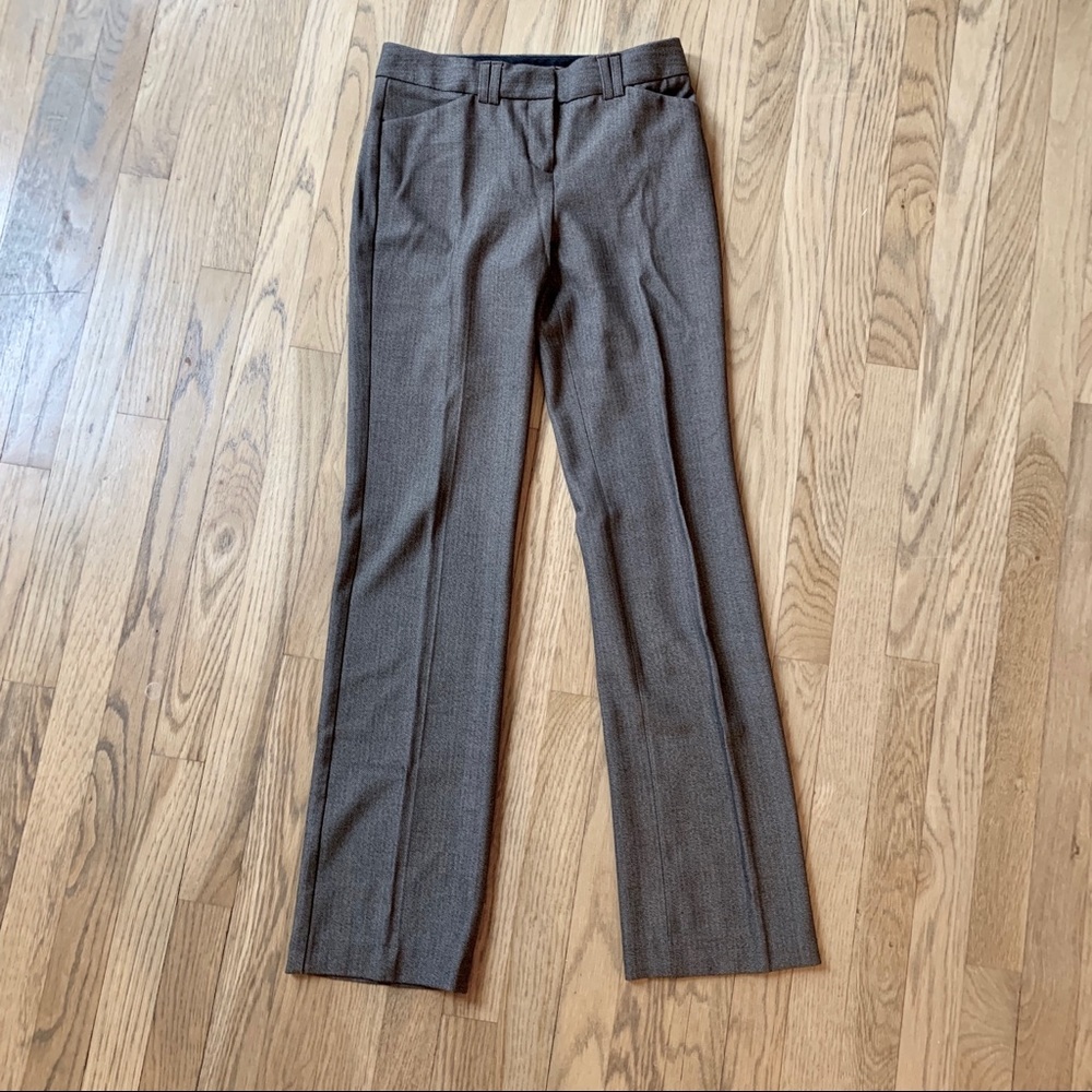 Express Editor Pants - Brown Woven - 00R